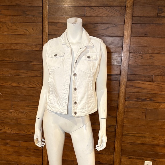 Parasuco Jackets & Blazers - Parasuco Off-White Denim Vest